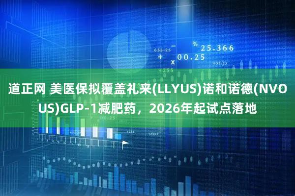 道正网 美医保拟覆盖礼来(LLYUS)诺和诺德(NVOUS)GLP-1减肥药，2026年起试点落地